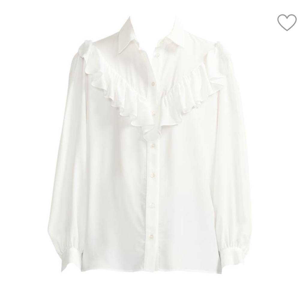 MAJE - Cilo Ruffle Blouse - Size 1 (Size Small) EUC